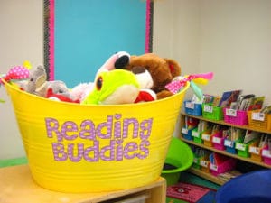 Reading Buddies tub for the classroom