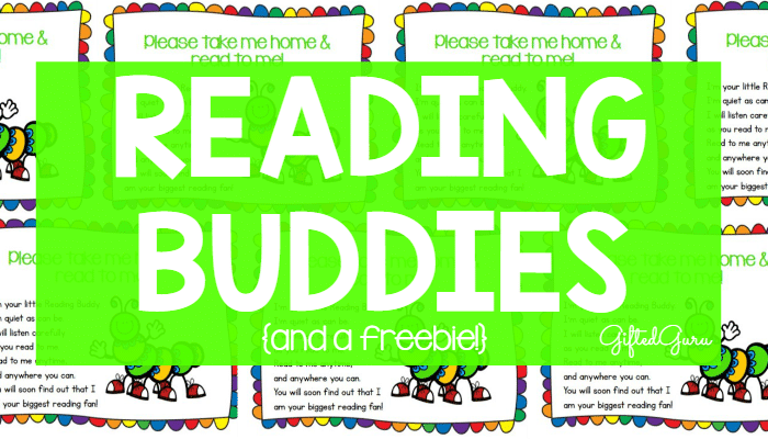 Reading Buddies - Ideas and a Freebie