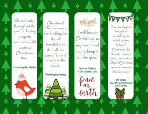 Christmas bookmarks -2