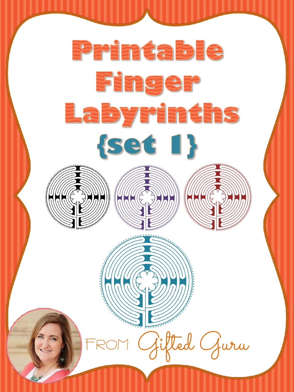 Printable Finger Labyrinthset1 Gifted Guru