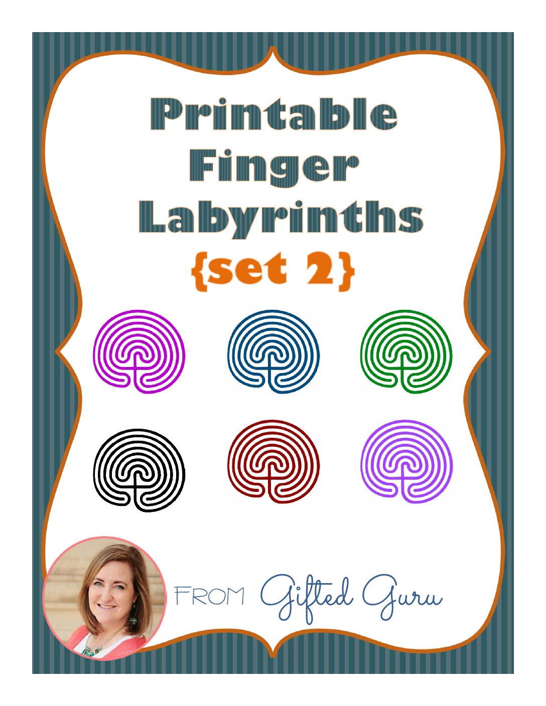 Printable Finger Labyrinthset2 Gifted Guru