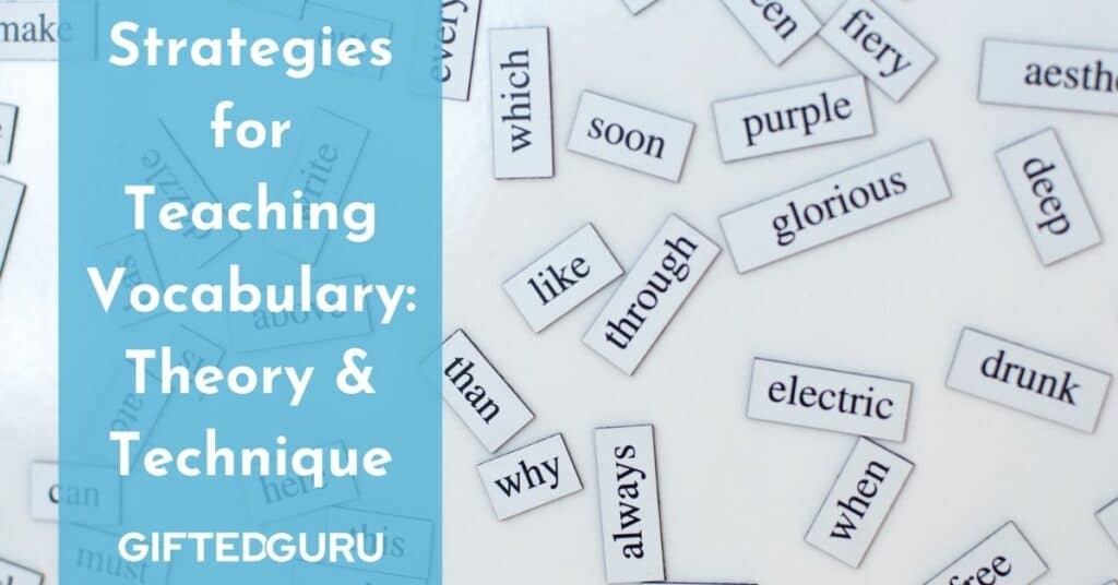 vocabulary strategies theory and technique Gifted Guru