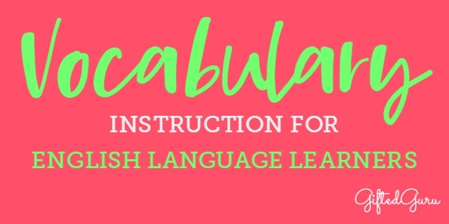 vocabulary instruction for english language learners