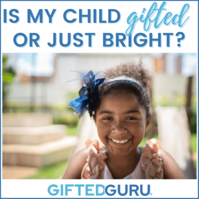 a picture of a child (girl)- Is my child gifted or just bright?