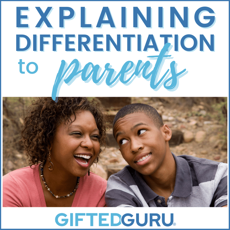 parents: Explaining Differentiation to Parents