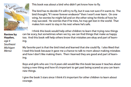 children's book review sample