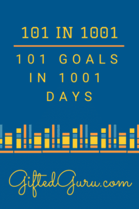 books on blue background pinterest image for blog post on 101 goals in 1001 days