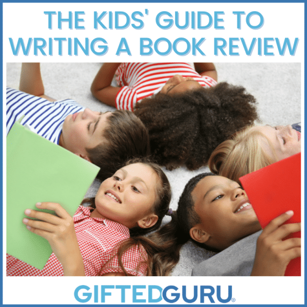 child writing a book review
