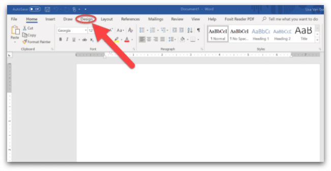 screenshot of changing color palette in Microsoft Word