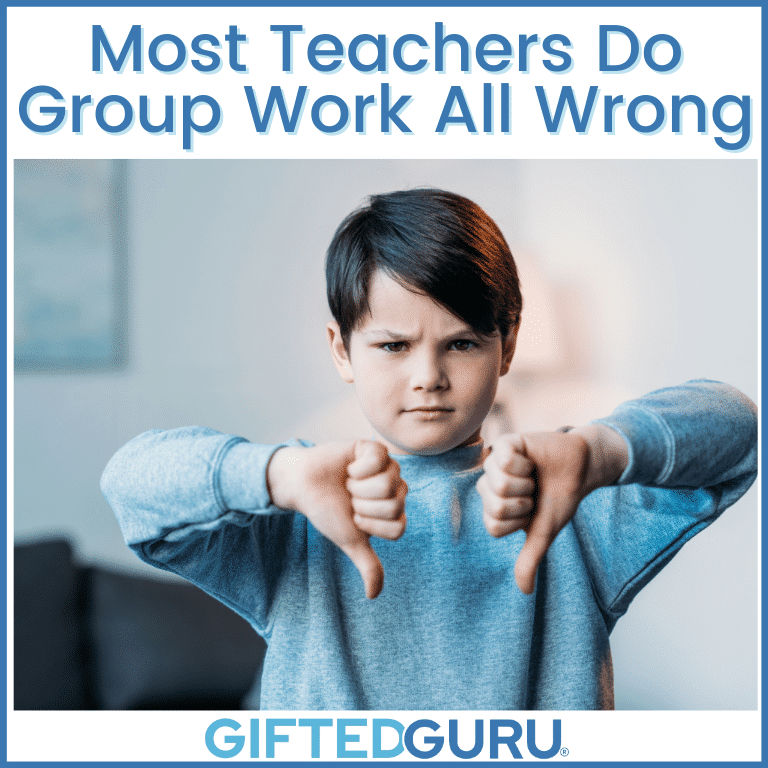 a boy signs thumbs down - Most Teachers Do Group Work All Wrong