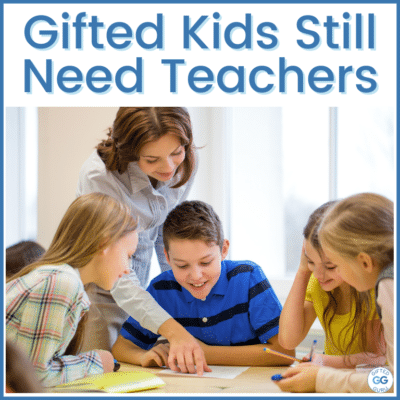 students and a teacher - Being Gifted doesn't mean you don't need to be taught