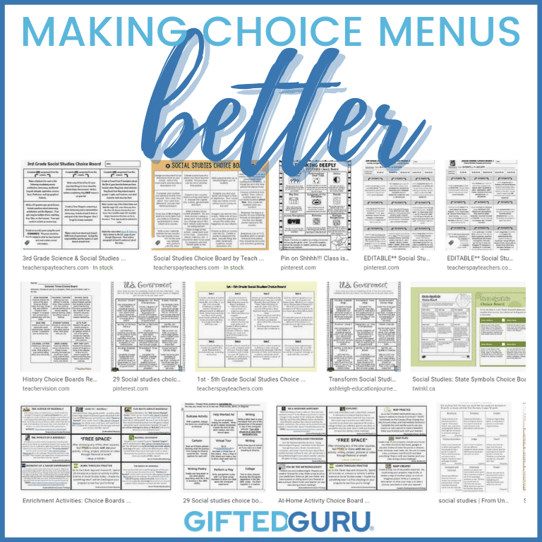 menus - Making Choice Menus Better