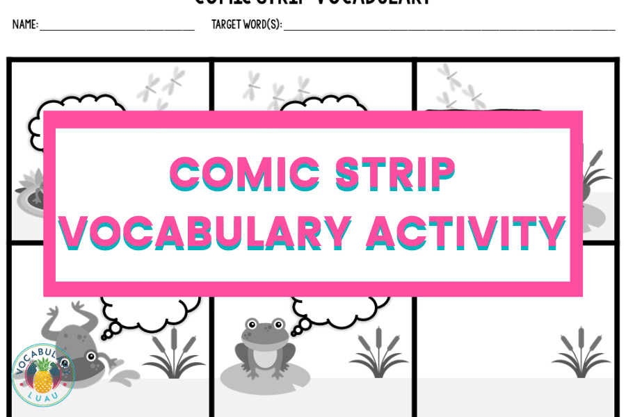 vocabulary comic strip