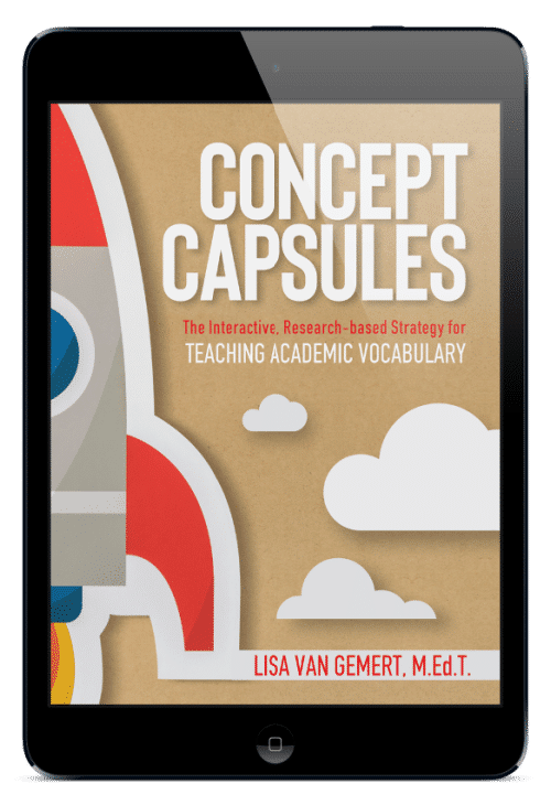 cover of concept capsules book by Lisa Van Gemert