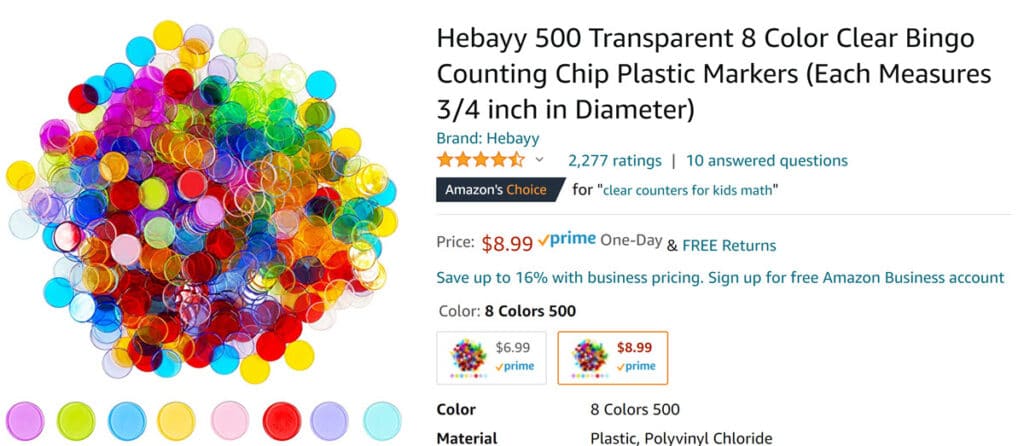 translucent counters amazon listing image