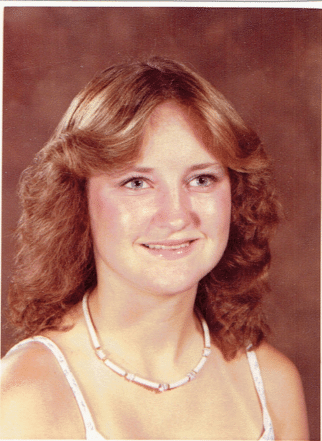 Lisa Van Gemert as a high school student
